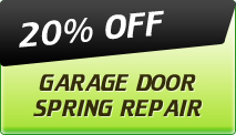 20% off garage door spring repair